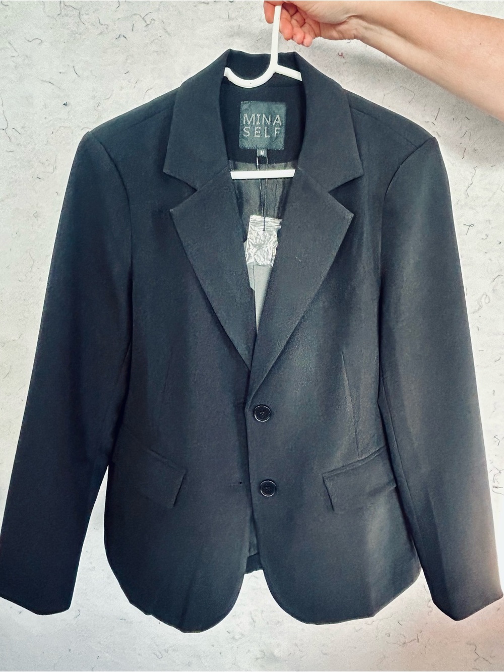 Mina Self black tailored blazer